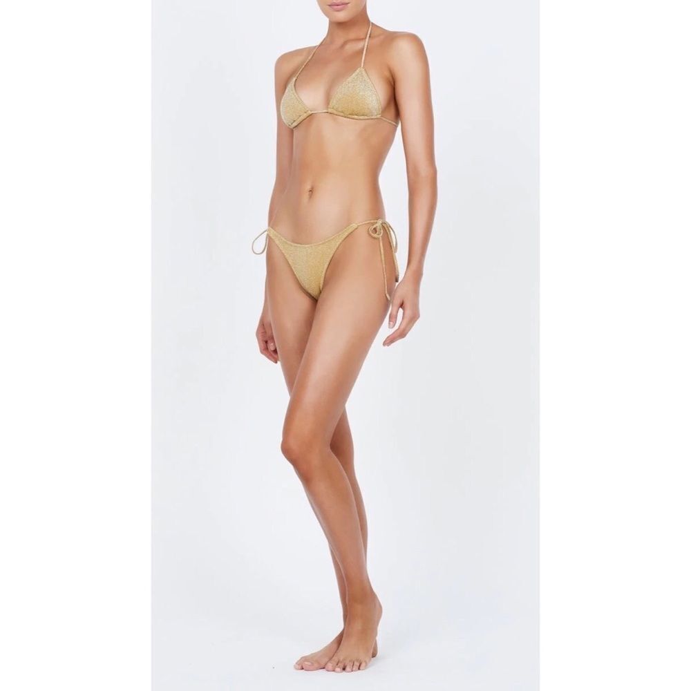 TRIANGL VINCA GOLD SET NEW WITH TAGS + BAG - Picture 2 of 8